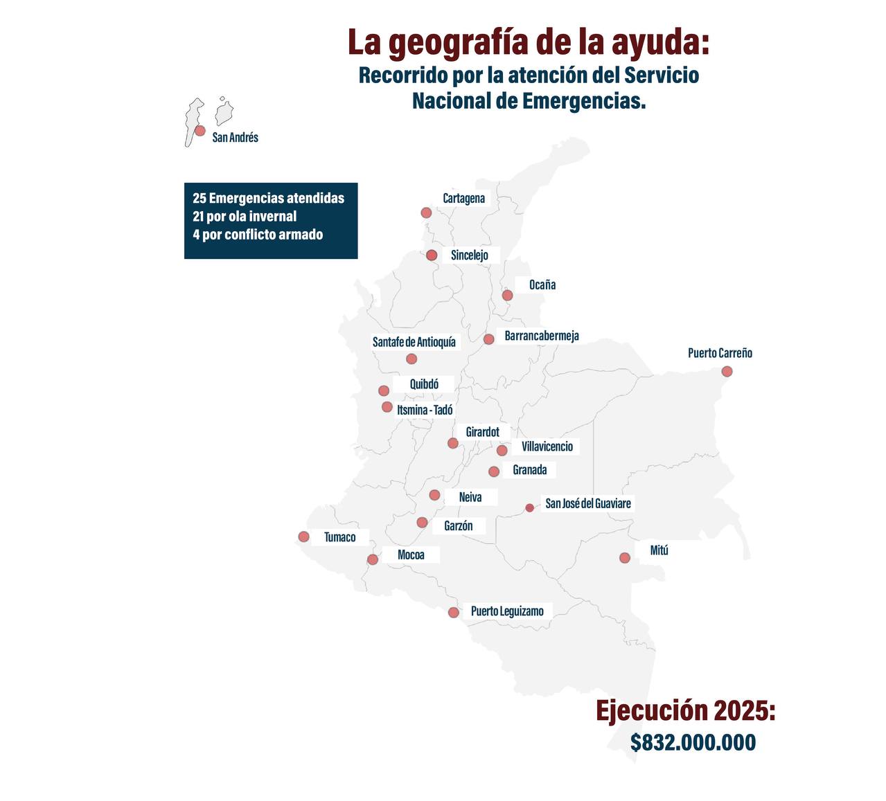 Mapa de Colombia - La Geografía de la Ayuda